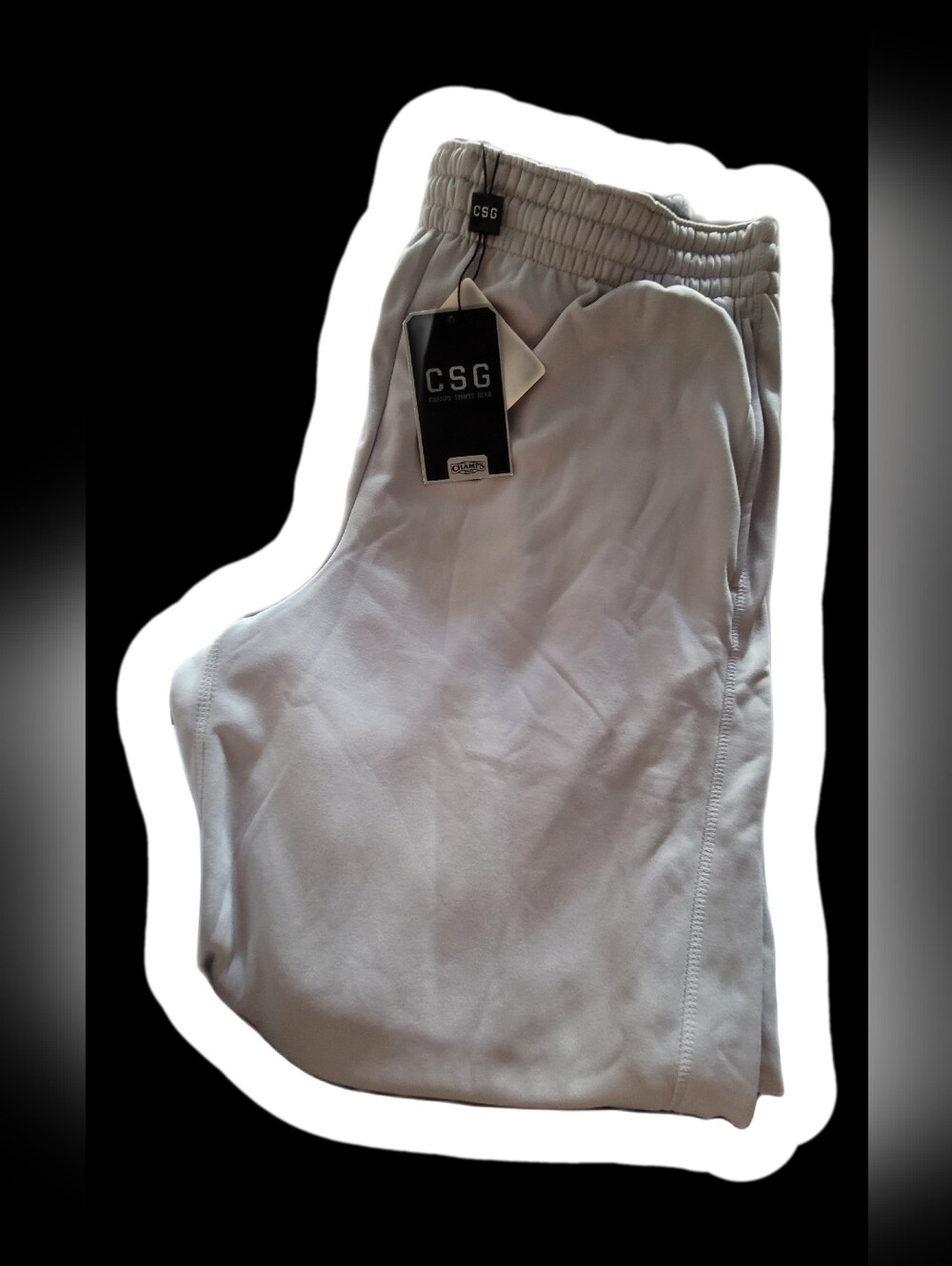 Men’s Light Gray Athletic Jogger Pants